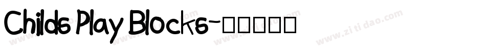 Childs Play Blocks字体转换
